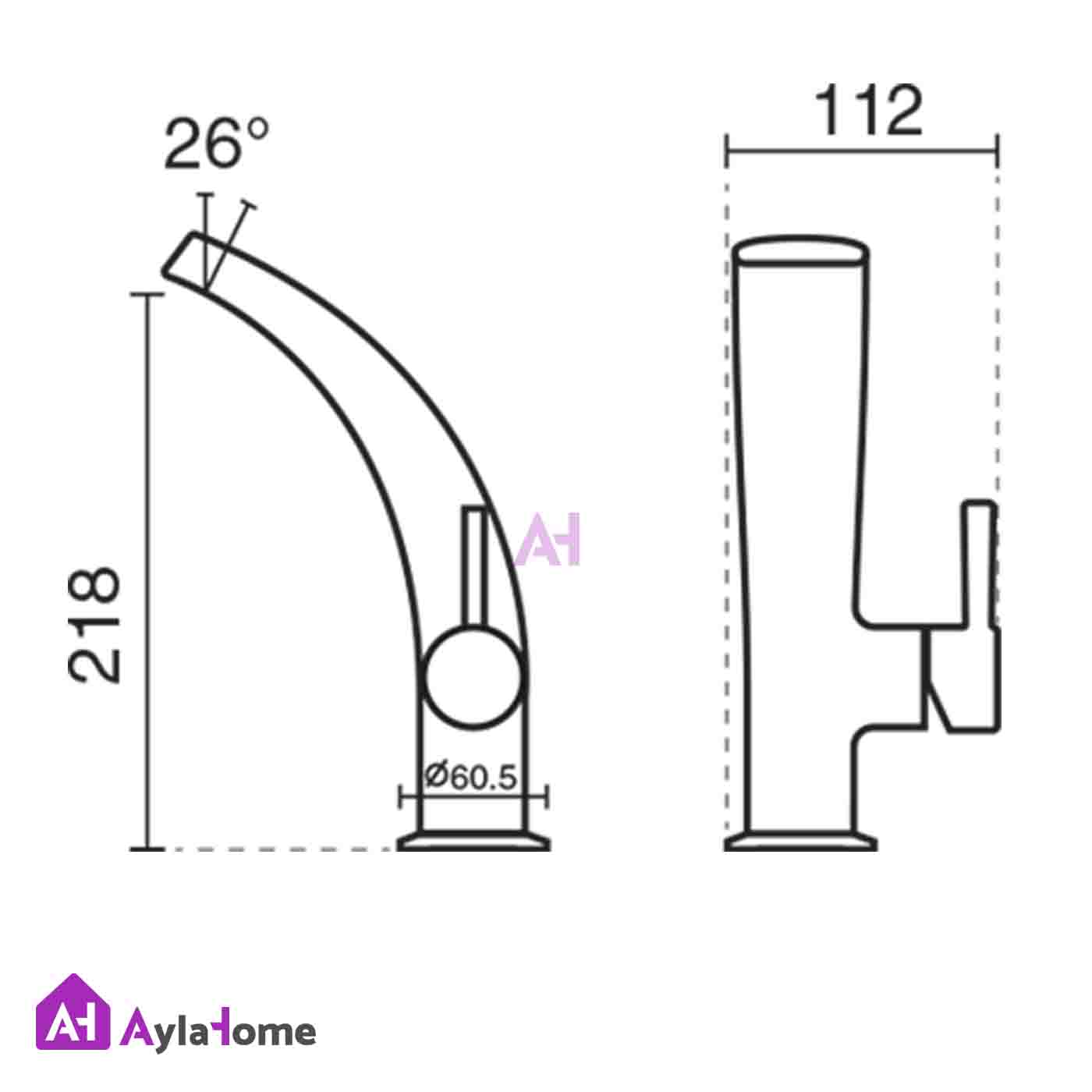 شیر روشویی کی دبلیو سی KWC مدل زئوس