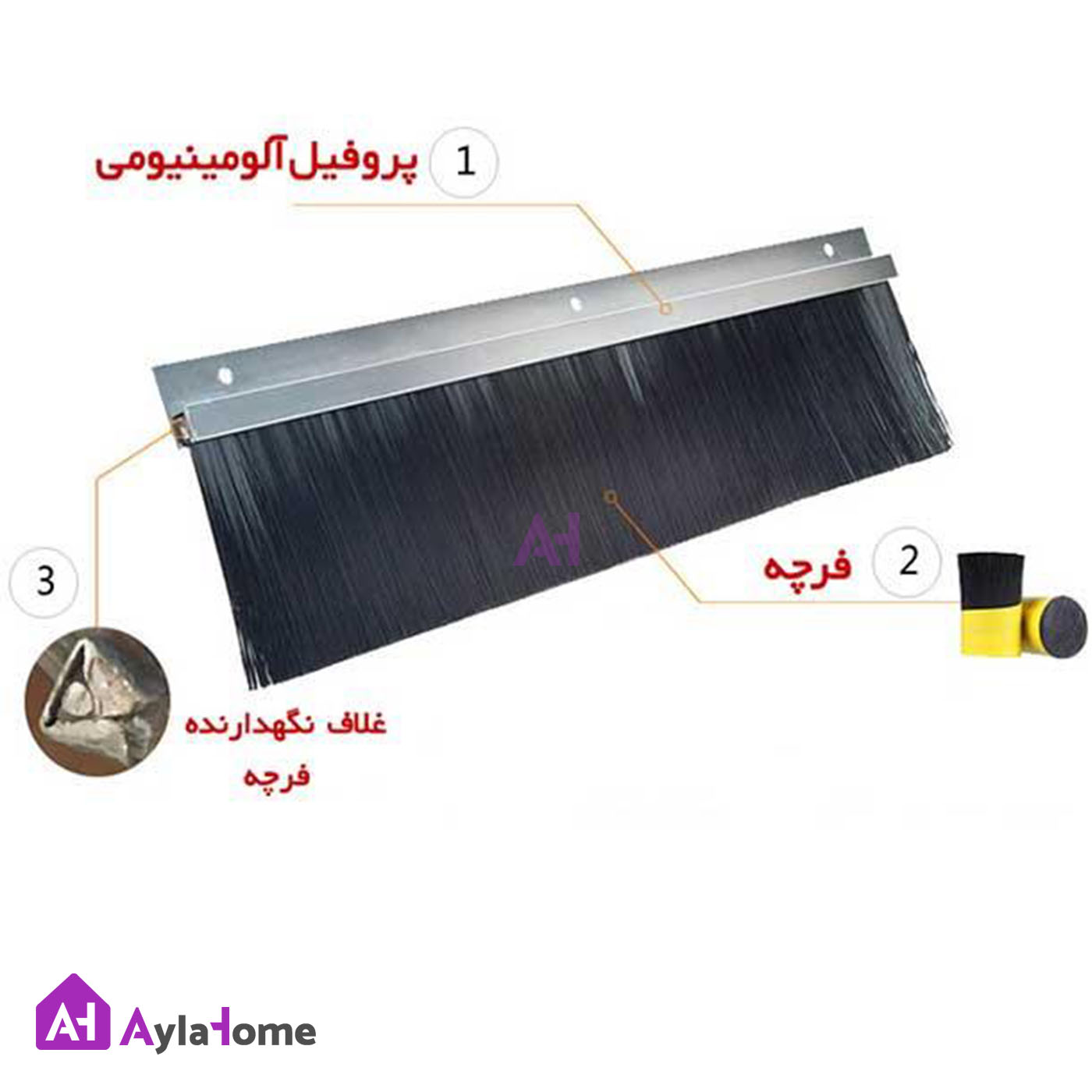 فرچه هوابندی ارتفاع 2 سانتی کد A30