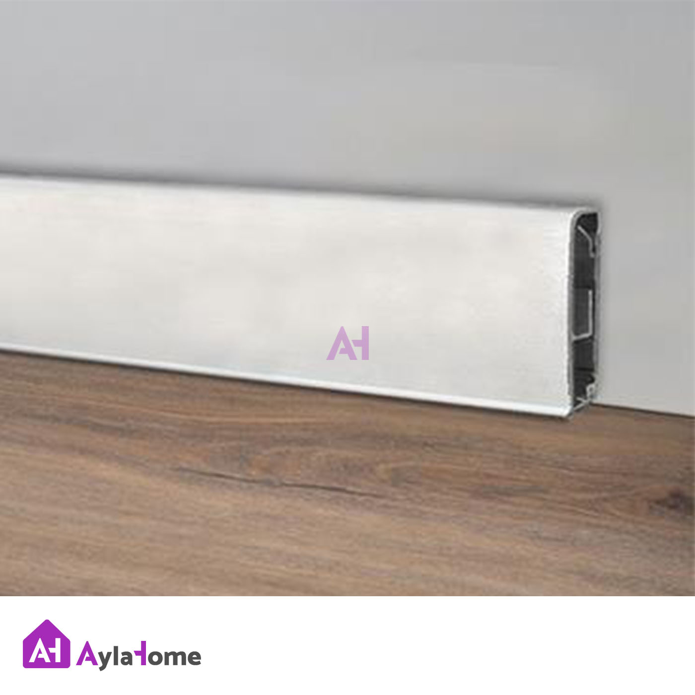 قرنیز آلومینیومی 8 سانتی بدون شیار LED کد A42 نقره ای (شاخه 3 متری)