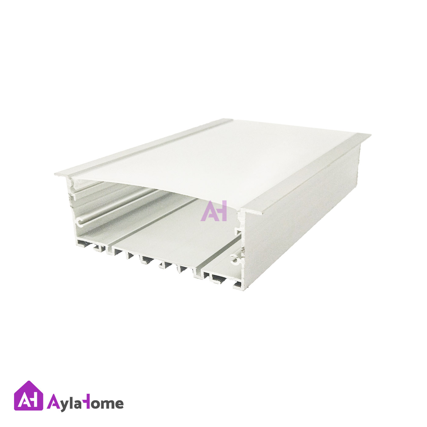 پروفیل نور خطی آلومینیومی 10 سانتی لبه دار کد L10W سفید (شاخه 3 متری)