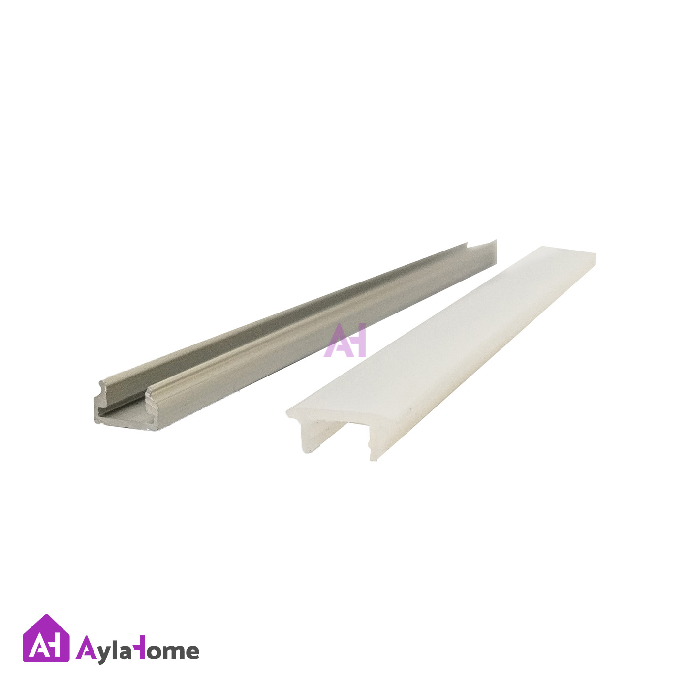پروفیل نور خطی آلومینیومی کابینتی کد L19 نقره ای (شاخه 3 متری)