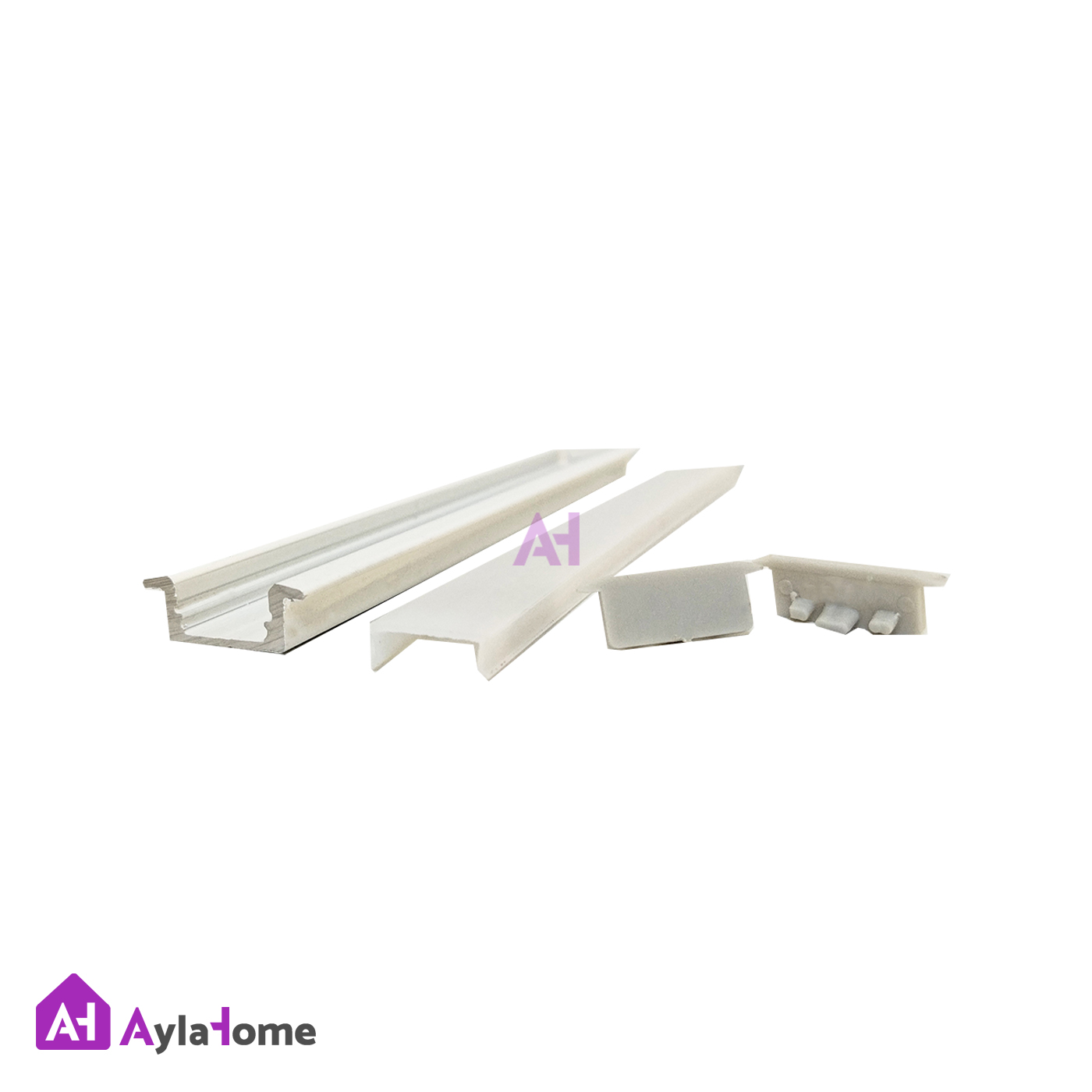پروفیل نور خطی آلومینیومی 2 سانتی توکار کد L20W سفید (شاخه 3 متری)