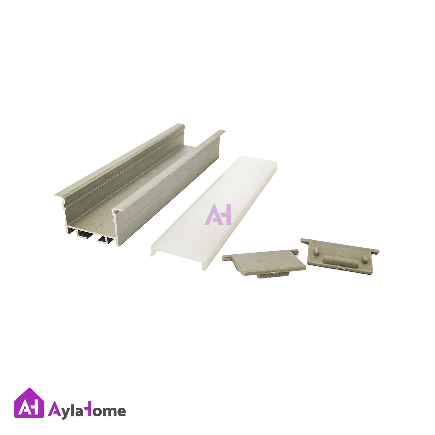 پروفیل نور خطی آلومینیومی 3 سانتی لبه دار کد L30 نقره ای (شاخه 3 متری)