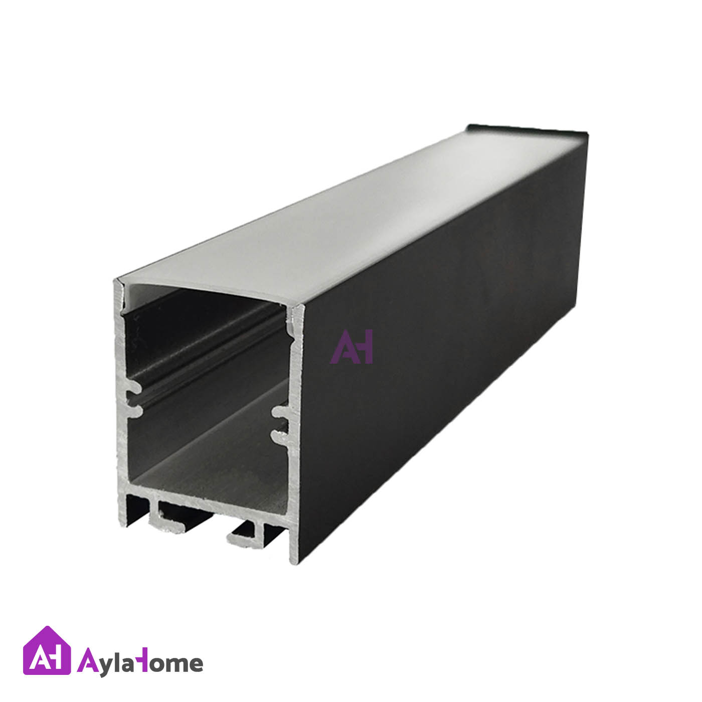 پروفیل نور خطی آلومینیومی 3 سانتی بدون لبه کد L34B مشکی (شاخه 3 متری)