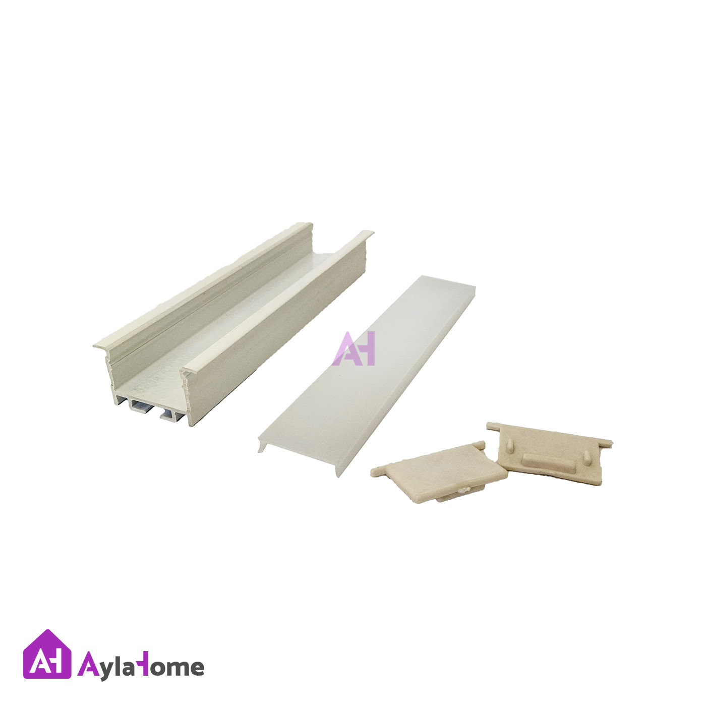 پروفیل نور خطی آلومینیومی 3 سانتی لبه دار کد L30W سفید (شاخه 3 متری)