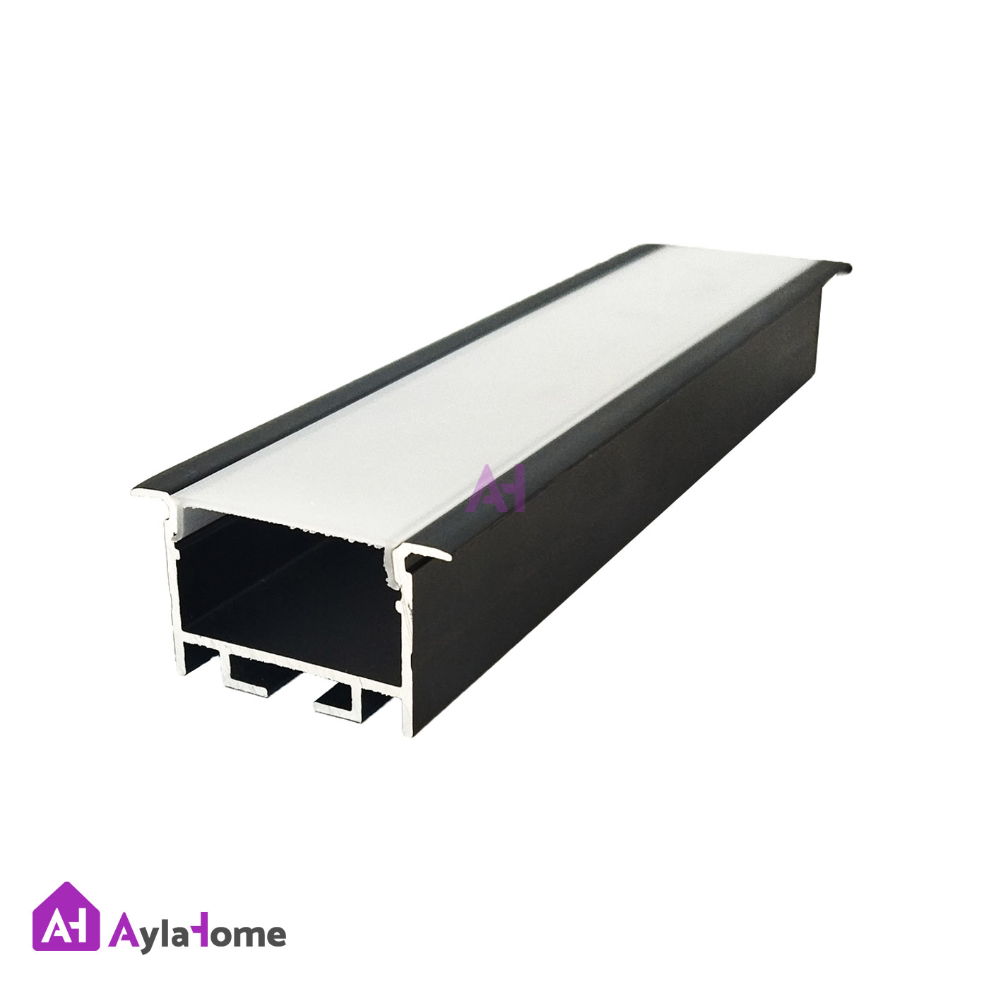 پروفیل نور خطی آلومینیومی 3 سانتی لبه دار کد L30B مشکی (شاخه 3 متری)