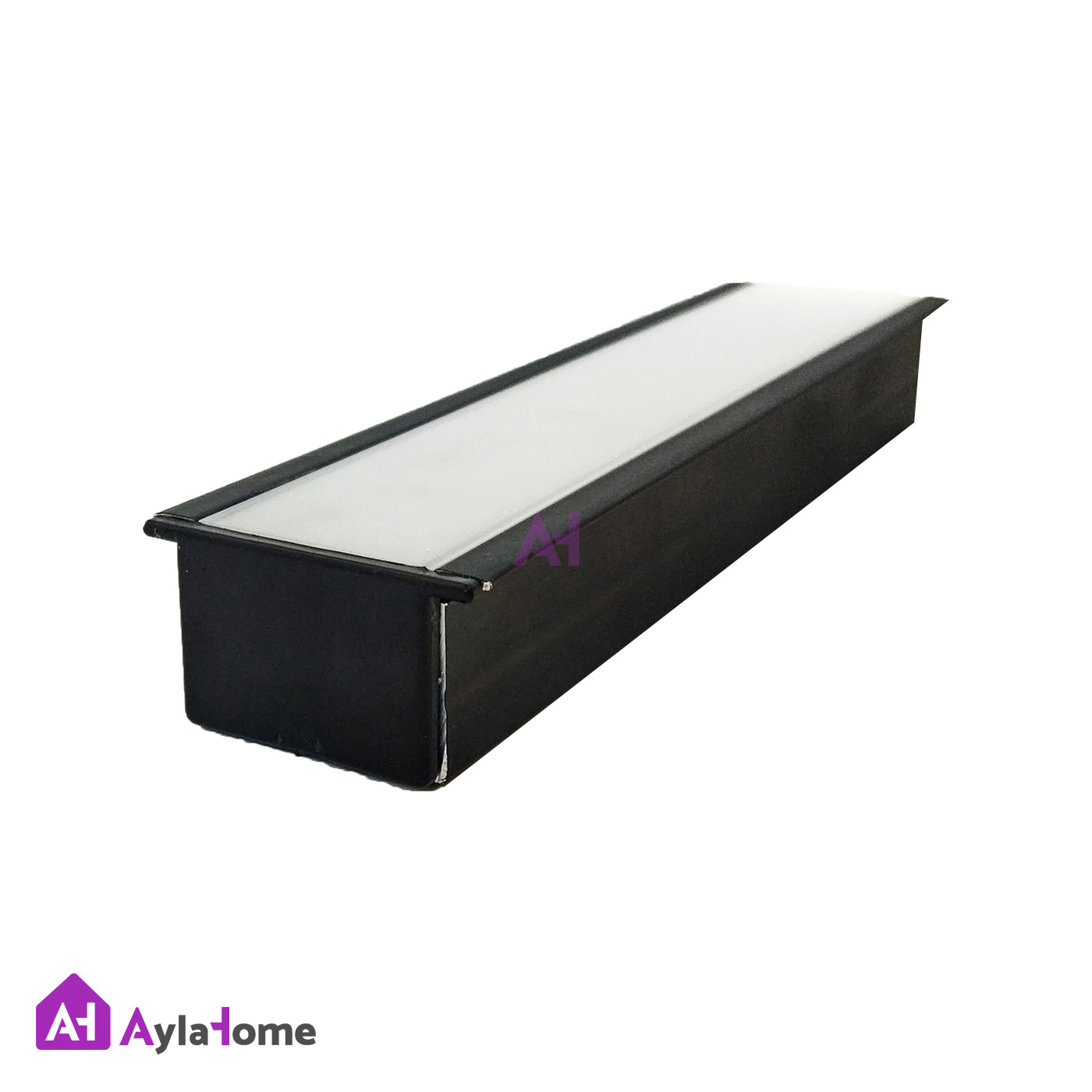 پروفیل نور خطی آلومینیومی 3 سانتی لبه دار کد L30B مشکی (شاخه 3 متری)