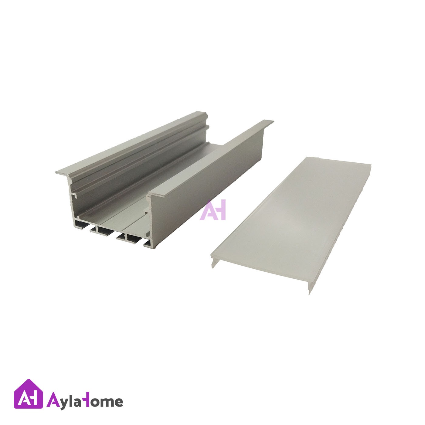 پروفیل نور خطی آلومینیومی 4/5 سانتی فنرخور کد L45W سفید (شاخه 3 متری)