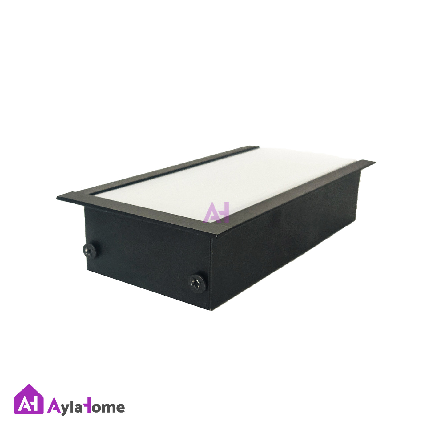 پروفیل نور خطی آلومینیومی 5 سانتی لبه دار کد L51B مشکی (شاخه 3 متری)