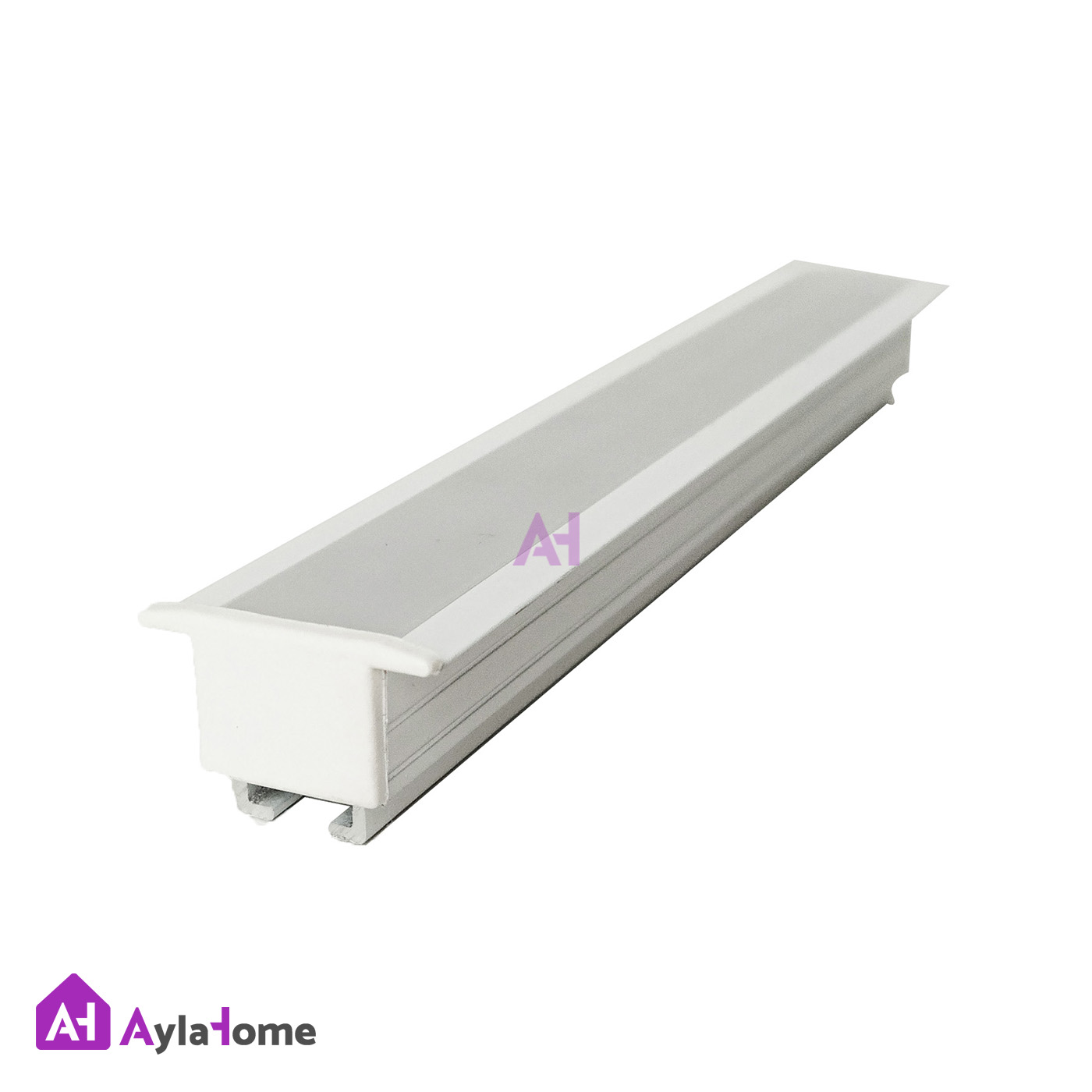 پروفیل نور خطی آلومینیومی 2 سانتی کنافی فنرخور کد LK2W سفید (شاخه 3 متری)