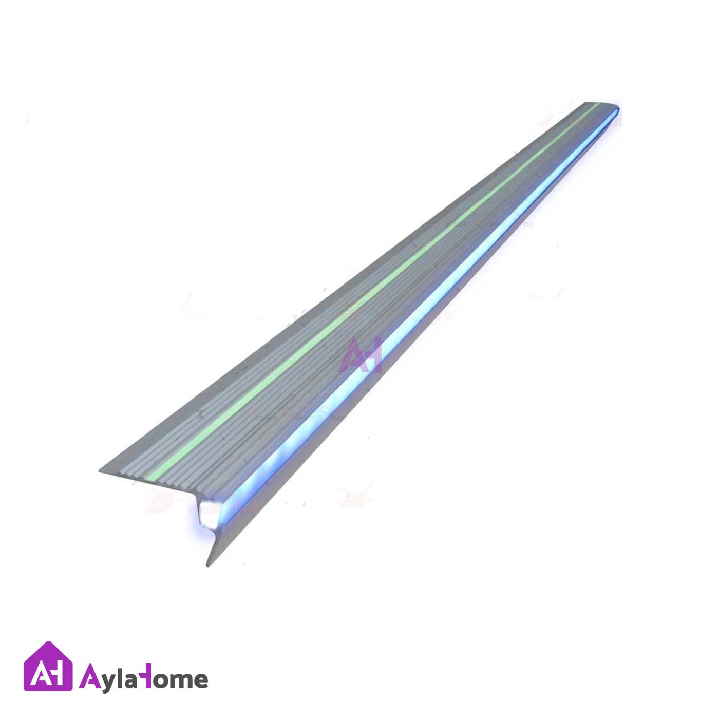 ترمز پله آلومینیومی تک با شیار LED کد T5 (شاخه 6 متری)