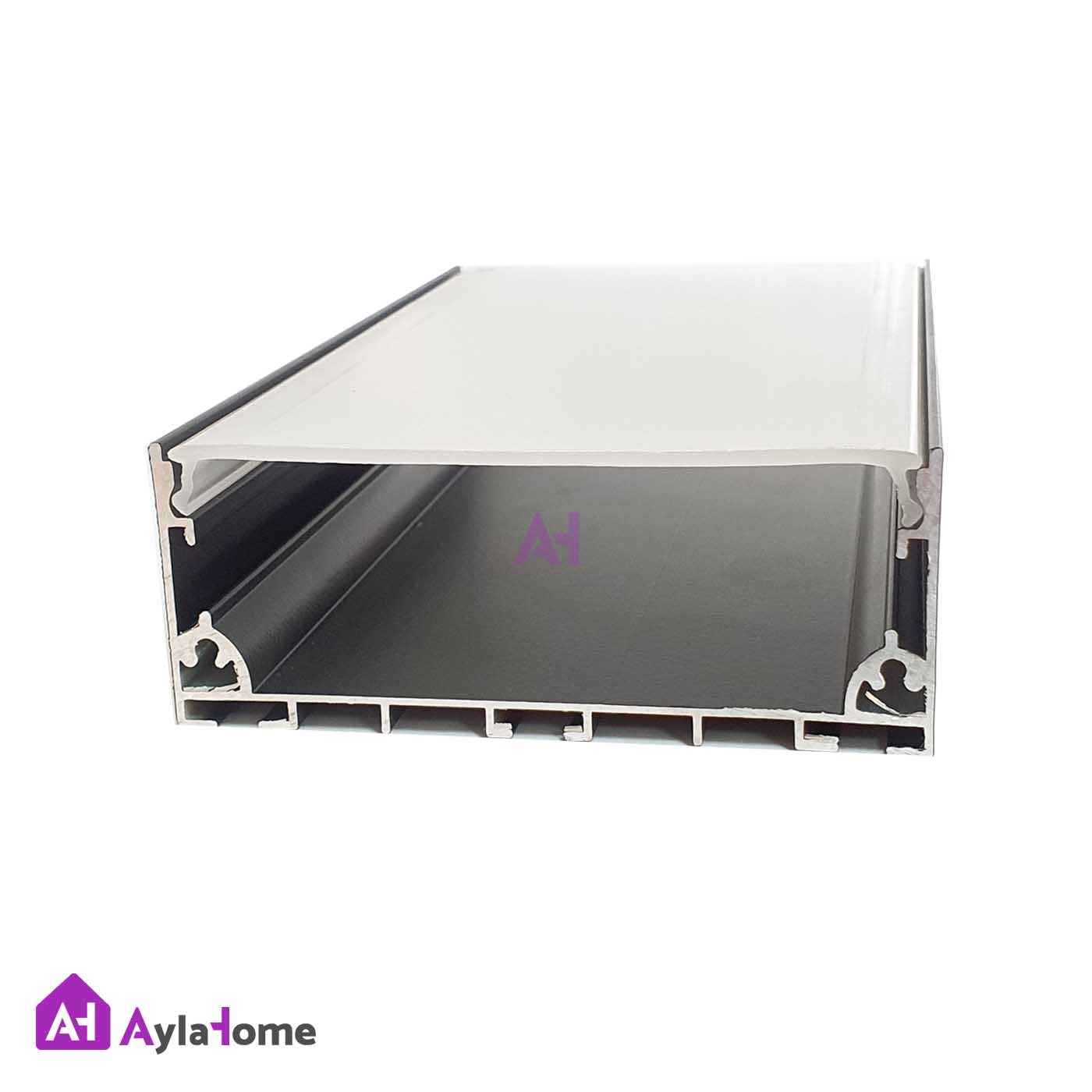 پروفیل نور خطی آلومینیومی 8 سانتی کد L8835 مشکی (شاخه 3 متری)