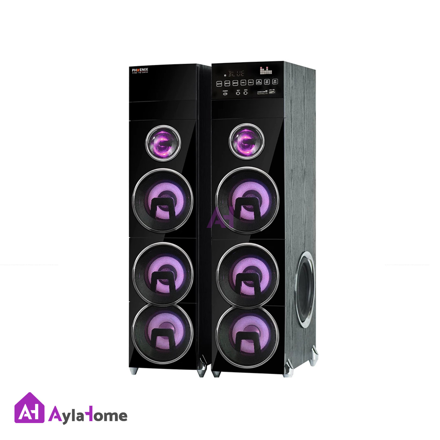 اسپیکر دو تیکه میکرولب مدل فونیکس Phoenix 5 مشکی