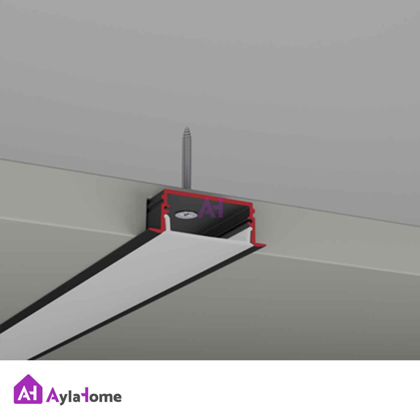 پروفیل نور خطی آلومینیومی 3 سانتی کنافی کد LK3W سفید (شاخه 3 متری)