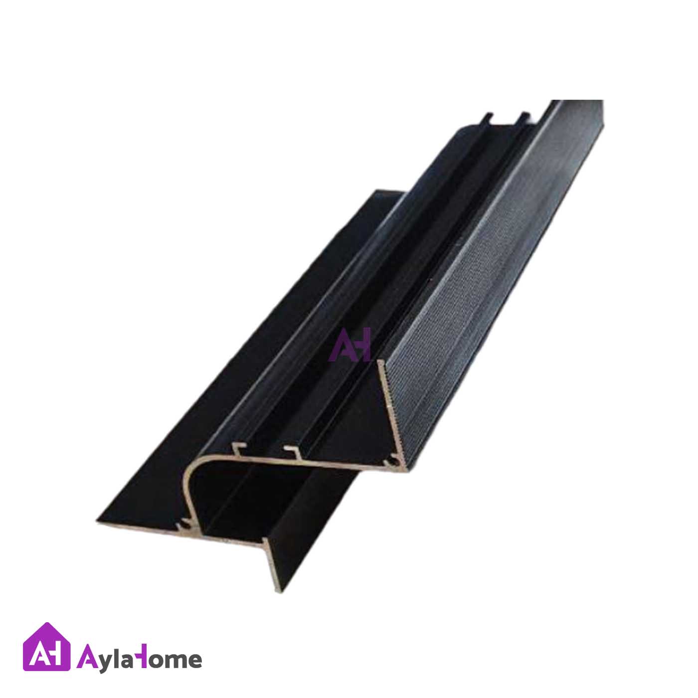 پروفیل نور خطی آلومینیومی مخفی کنج کناف قوس دار کد LK7B مشکی (شاخه 3 متری)
