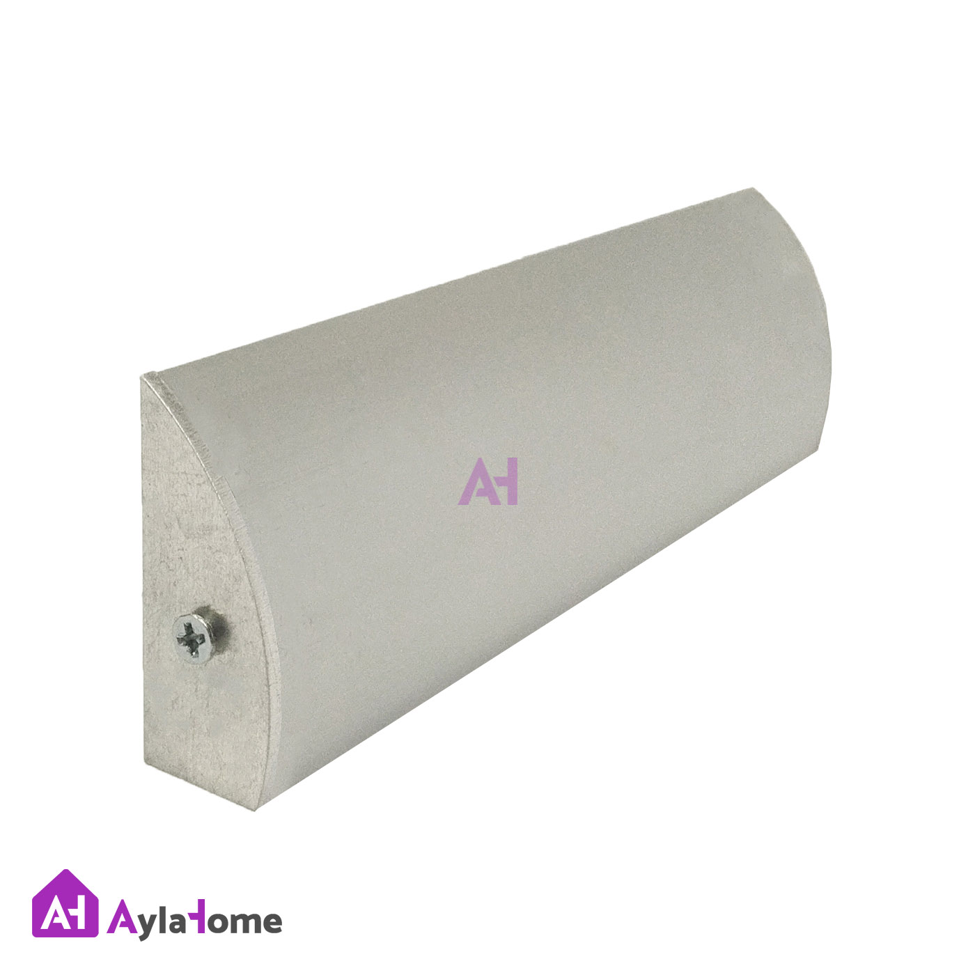 قرنیز آلومینیومی قوس دار 4 سانتی با شیار LED کد LS4 نقره ای (شاخه 3 متری)