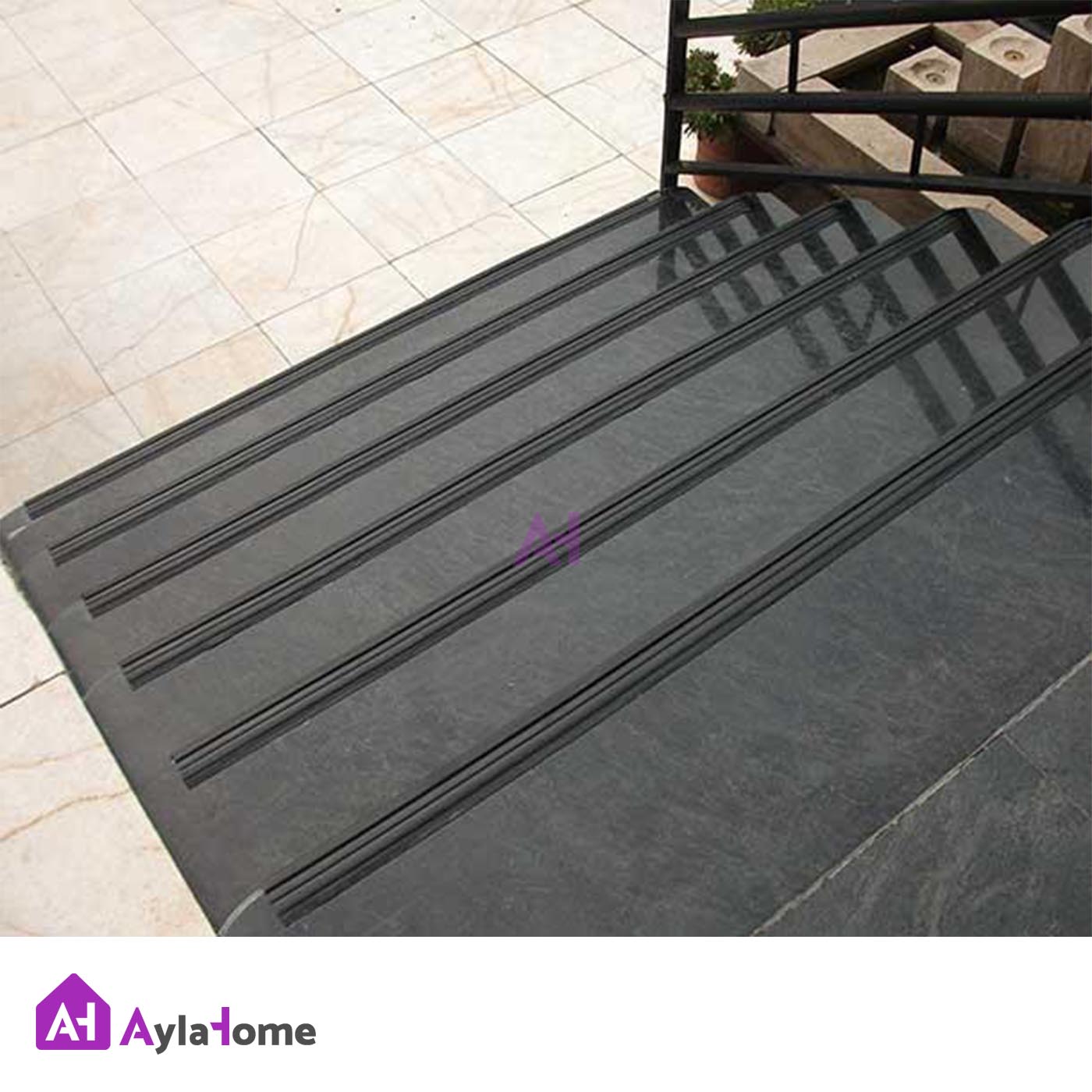 ترمز پله لاستیکی 10 سانتی متری بدون چسب کد T7-4 (رول 50 متری)